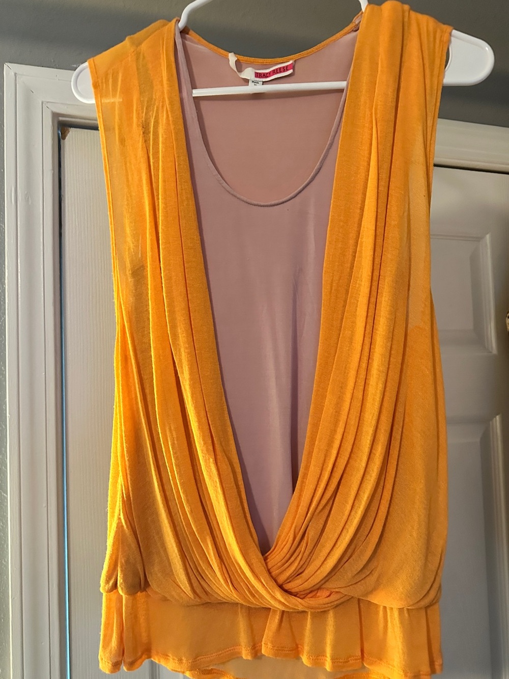 Tracy Reese Draped Sleeveless Layered Top Petite EUC - Picture 6 of 9